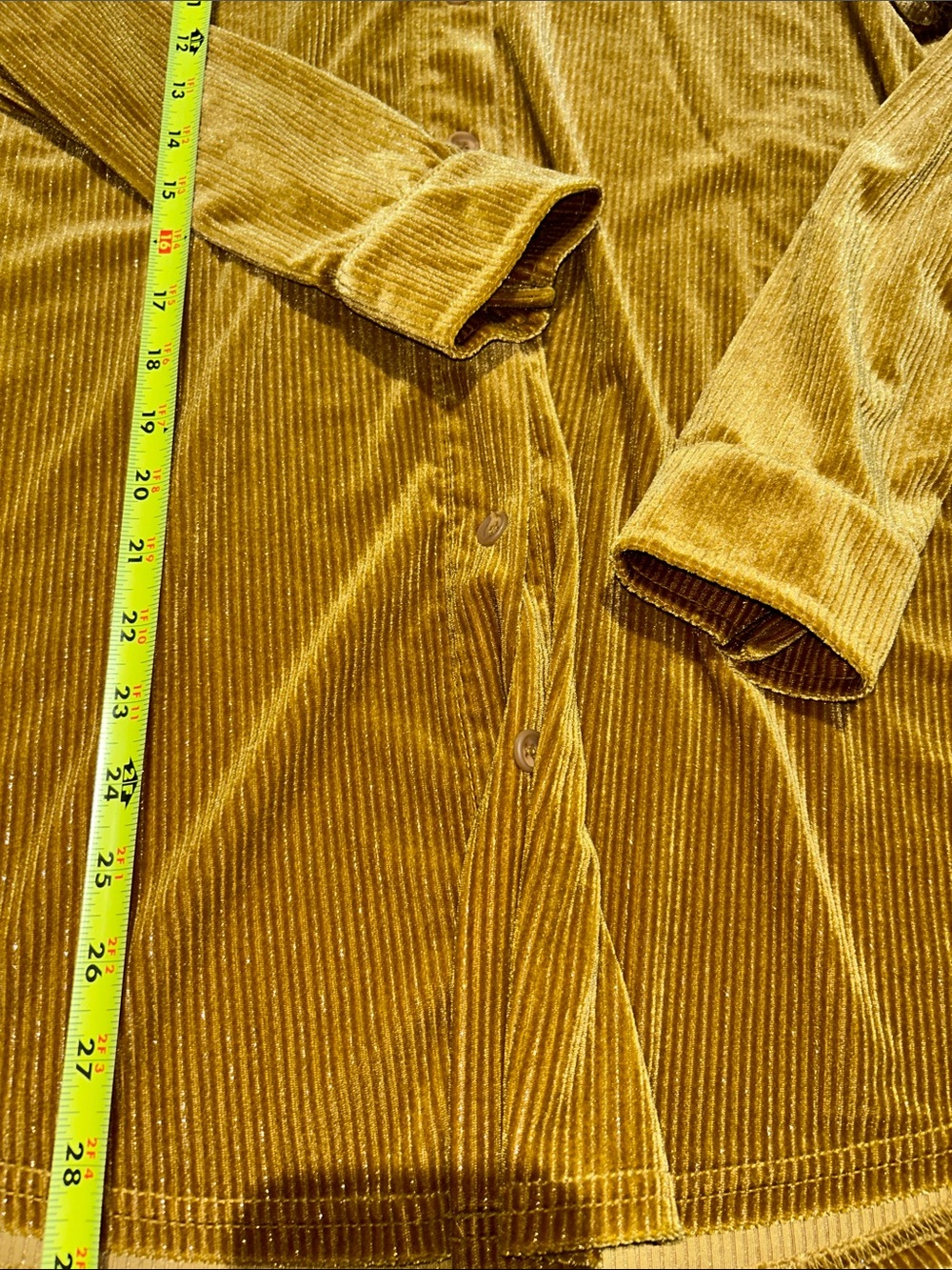 Soft Surroundings Gold Button-Front Blouse - Picture 3 of 7